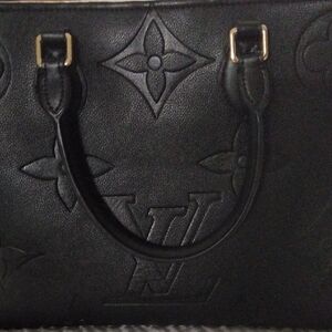 Louis Vuitton Black Embossed Tote